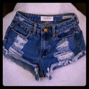 Denim shorts